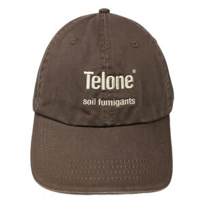 Telone Soil Fumigants Slideback Hat Brown One Size Embroidered Legend